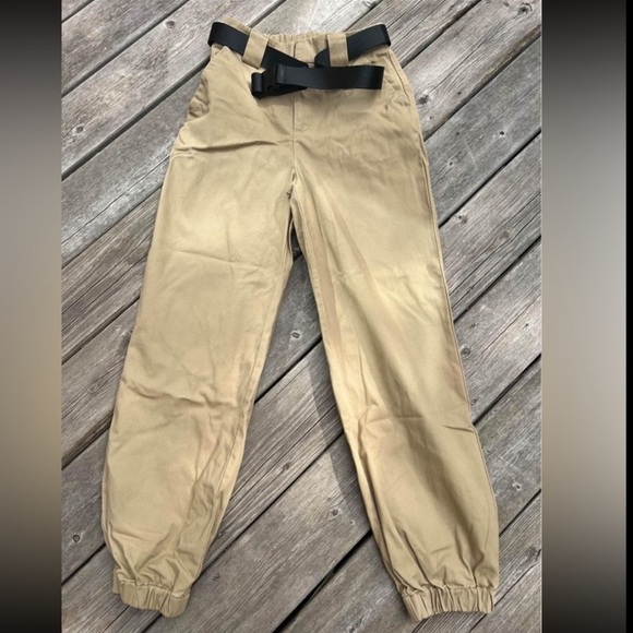 Aritzia Tan High-Waisted Pants - Picture 3 of 7